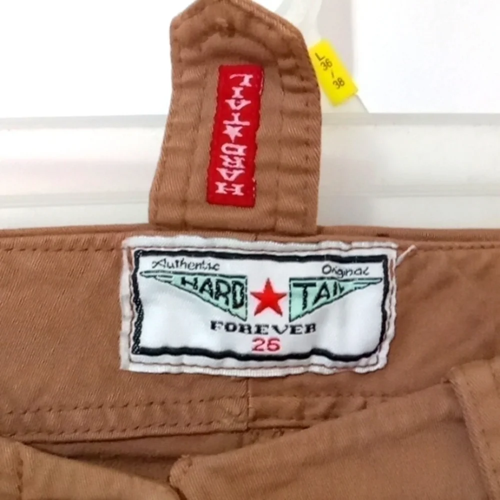 Rare🔥Vintage Hard Tail Button Fly Capri Pants wom - Picture 3 of 7